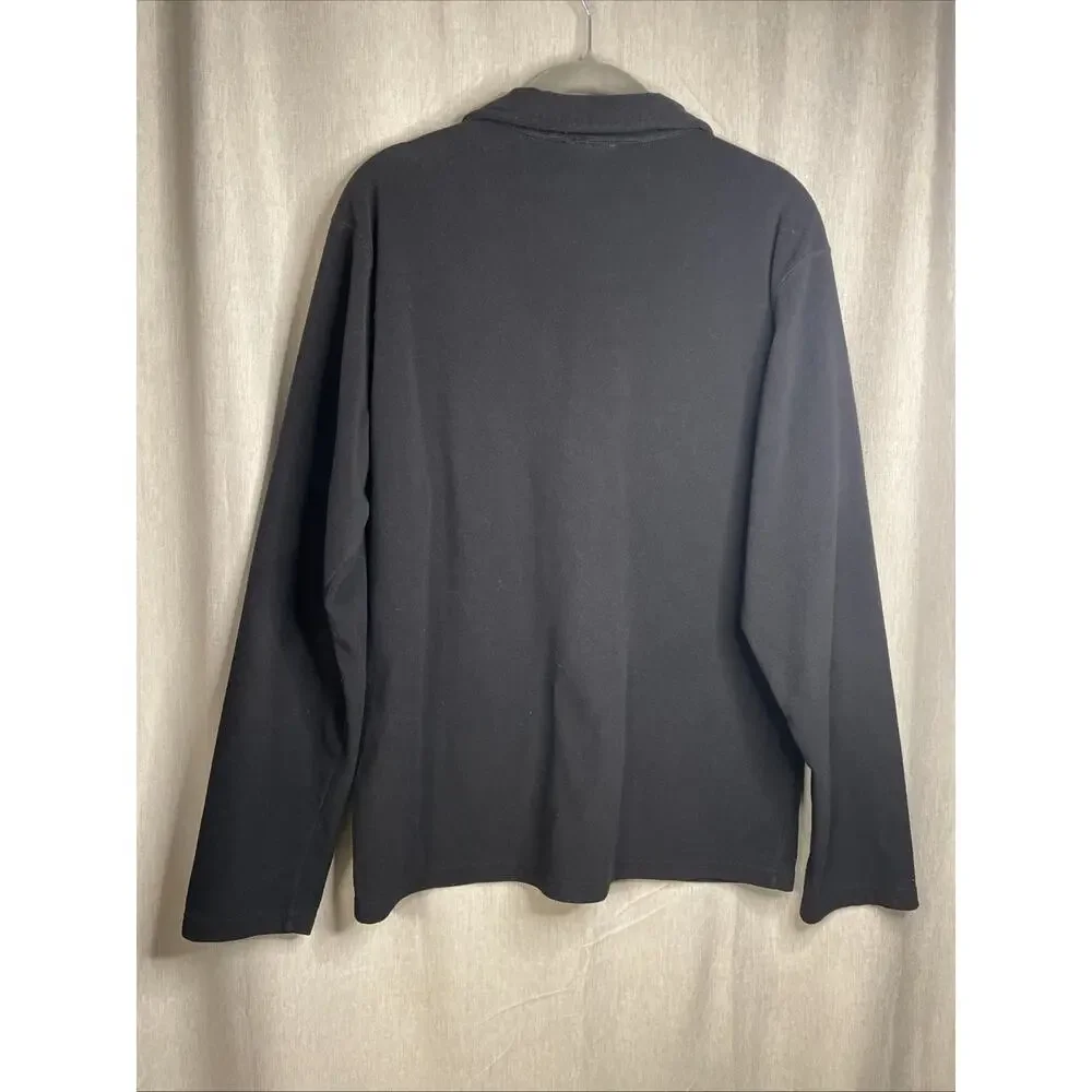 The North Face Men’s Black Fleece Quarter Zip Pullover Long Sleeve - Size Medium